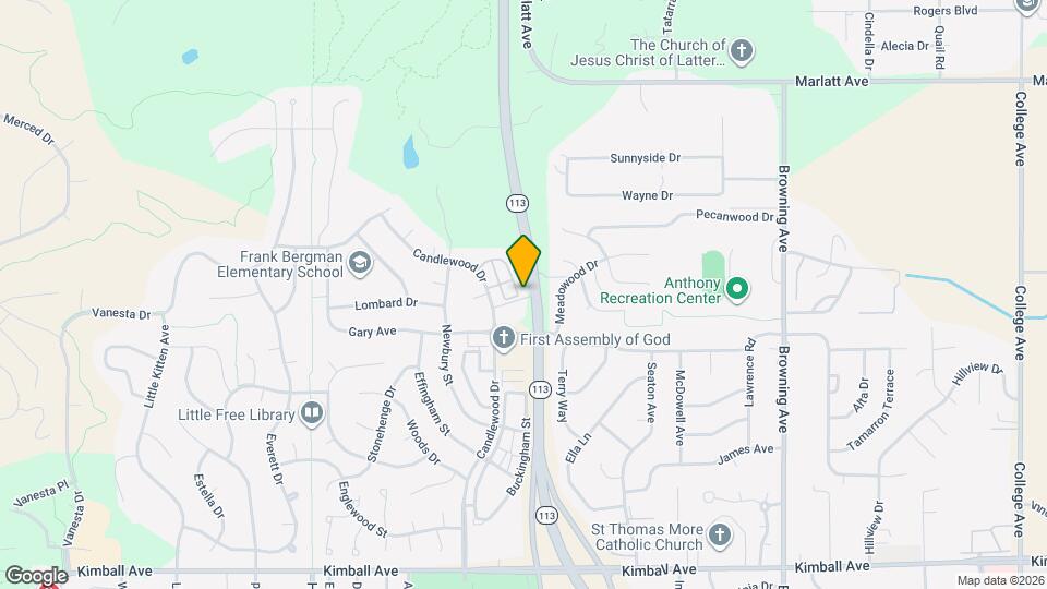 2500 Candlecrest Cir Map and Location Details