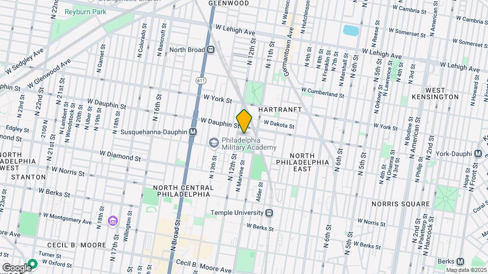 1132 W Nevada St Map and Location Details