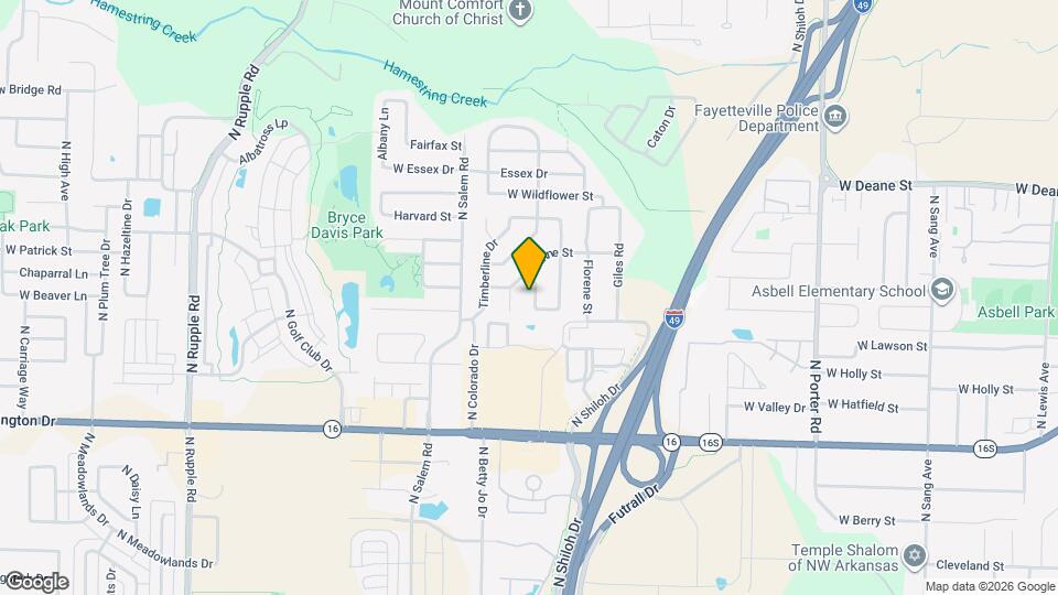 1495 Greenleaf Dr Map and Location Details