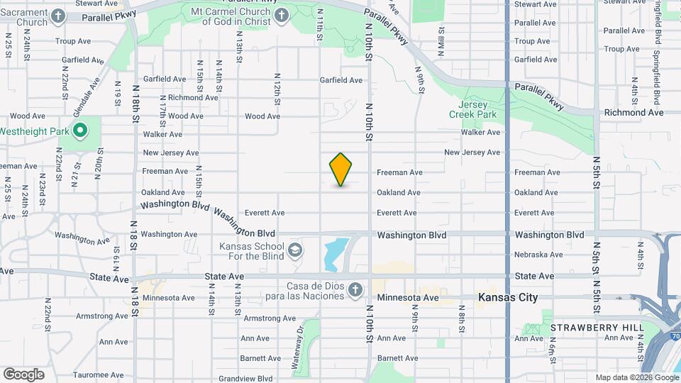 1036 Oakland Ave Map and Location Details