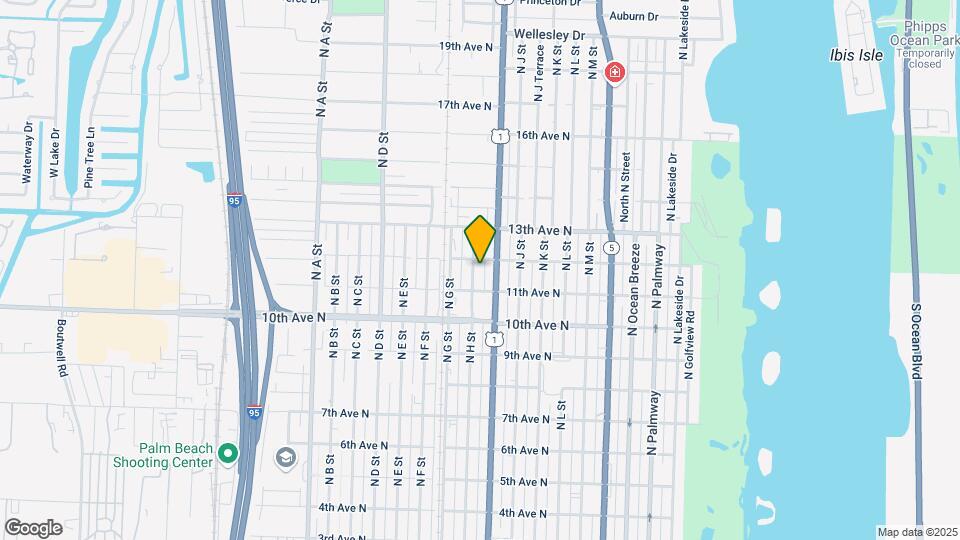 1122 N H St Map and Location Details