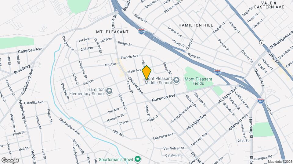 1122 Willett St Map and Location Details