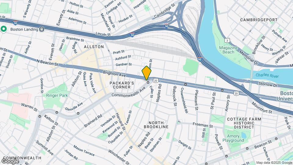 1111 Commonwealth Ave, Unit 215 Map and Location Details