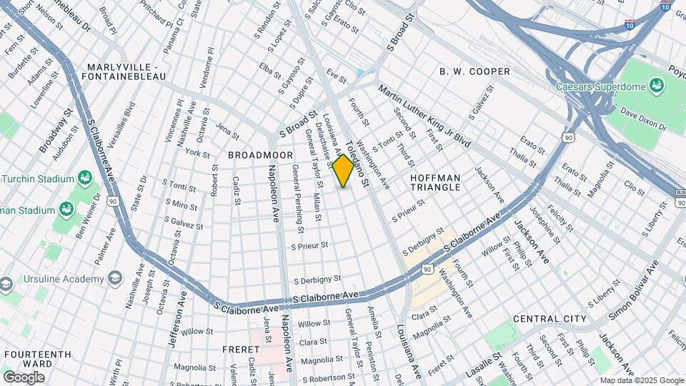 3529 Delachaise St Mapa y Detalles de la Ubicación