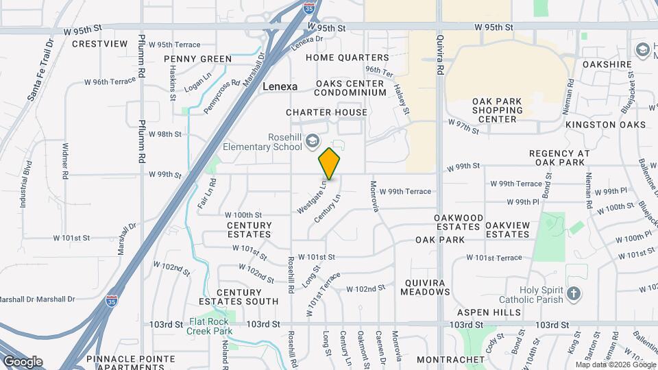 9915 Westgate Ln Mapa y Detalles de la Ubicación