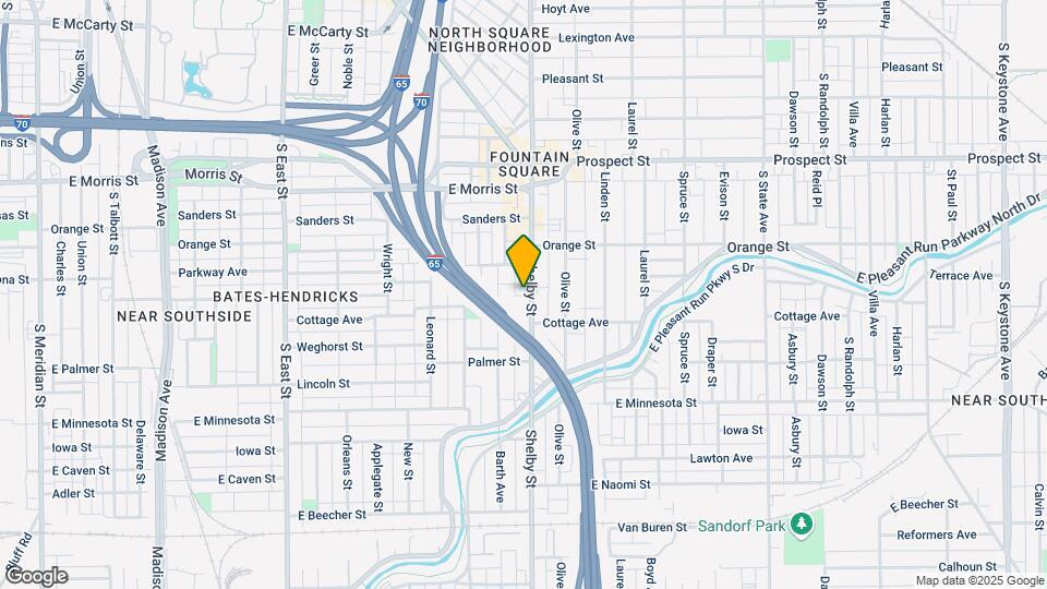1410 S Shelby St Map and Location Details