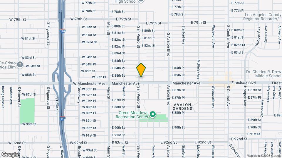 8508 1/4 San Pedro Street Mapa y Detalles de la Ubicación