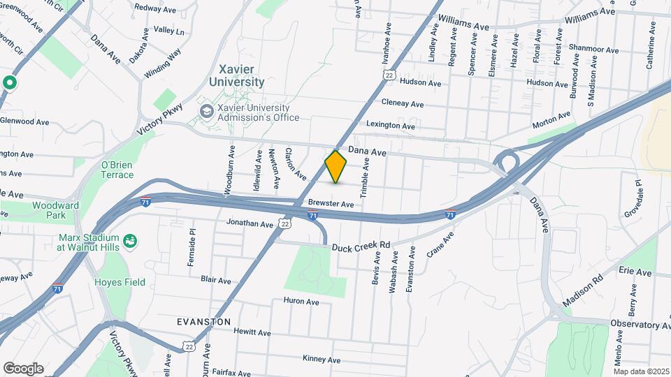 1829 Clarion Ave Map and Location Details