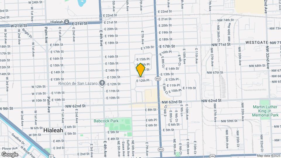 671 E 12th Pl Map and Location Details