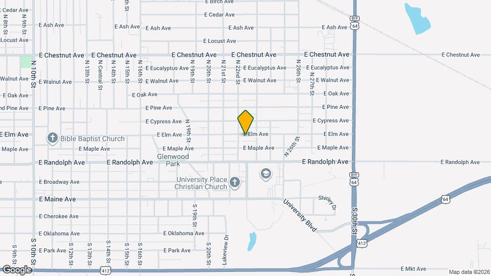 2215 E Elm Ave Map and Location Details