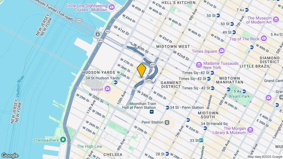 440 W 36th St Mapa y Detalles de la Ubicación
