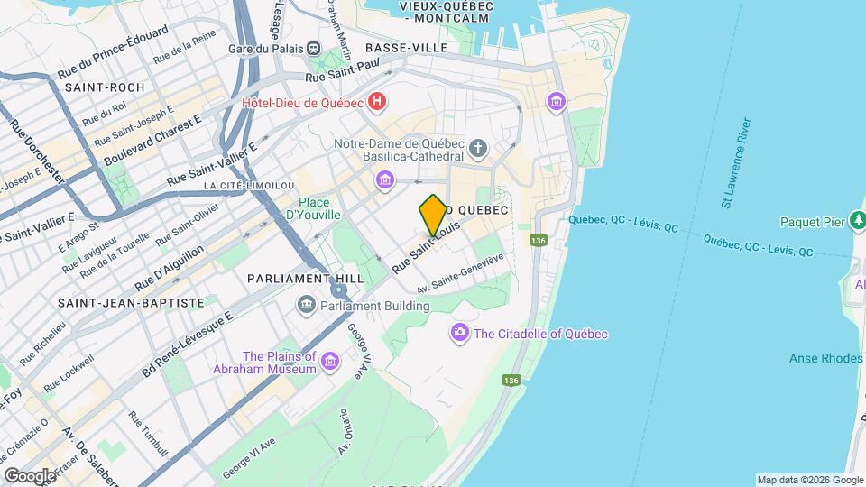 55 Saint-Louis St Map and Location Details