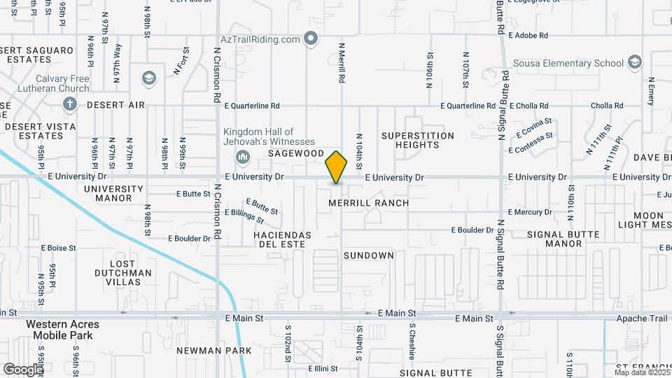 351 N Wildrose Map and Location Details