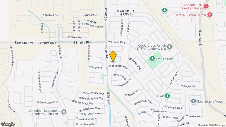 1345 W Corriente Dr Map and Location Details