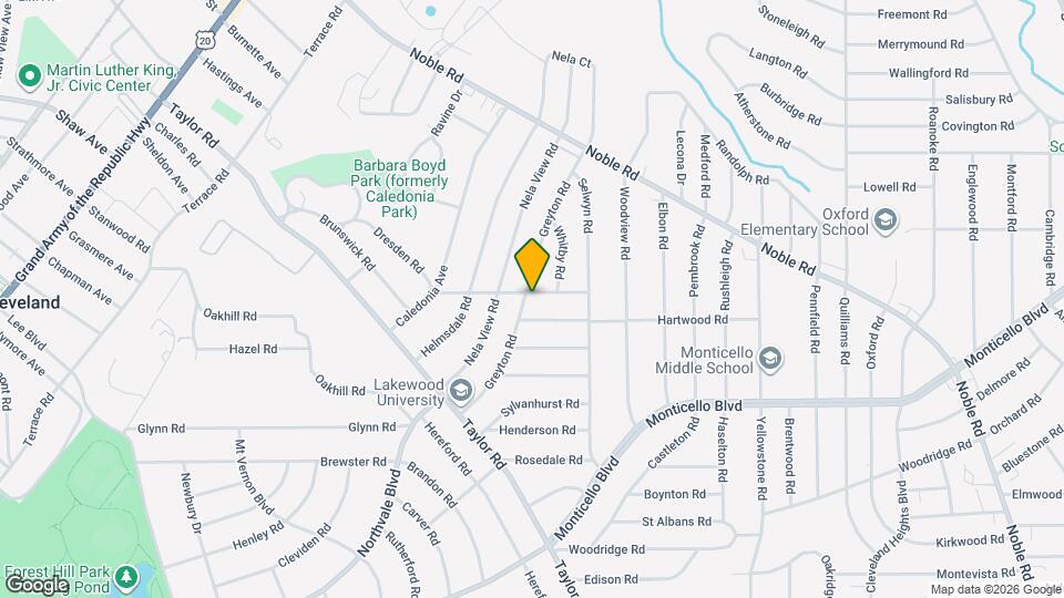 983 Greyton Rd Map and Location Details