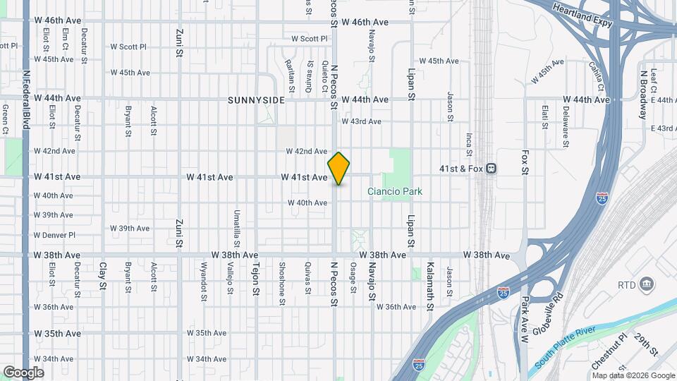 4018 N Pecos St Map and Location Details