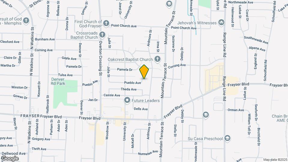 3526 Pueblo Ave Mapa y Detalles de la Ubicación