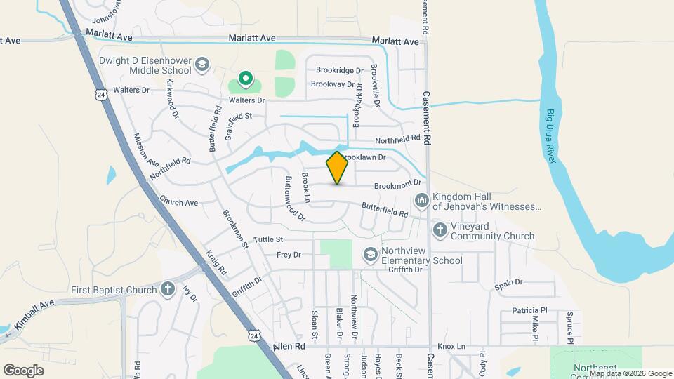 500 Brookmont Dr Map and Location Details