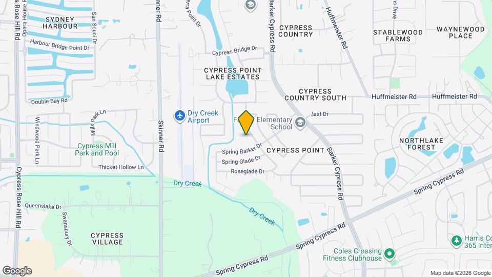 16611 Cypress Marsh Ct Map and Location Details