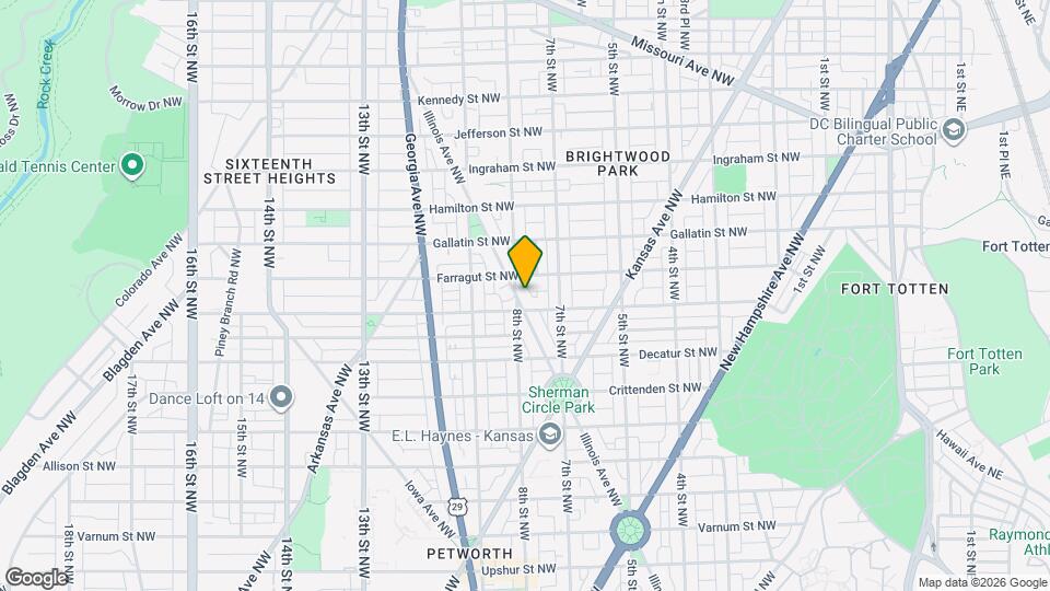 4909 Illinois Ave NW Mapa y Detalles de la Ubicación