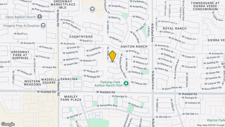 15023 W Watson Ln Map and Location Details