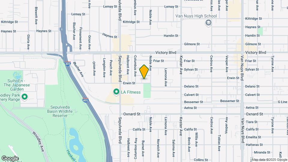 15129 Erwin St Map and Location Details