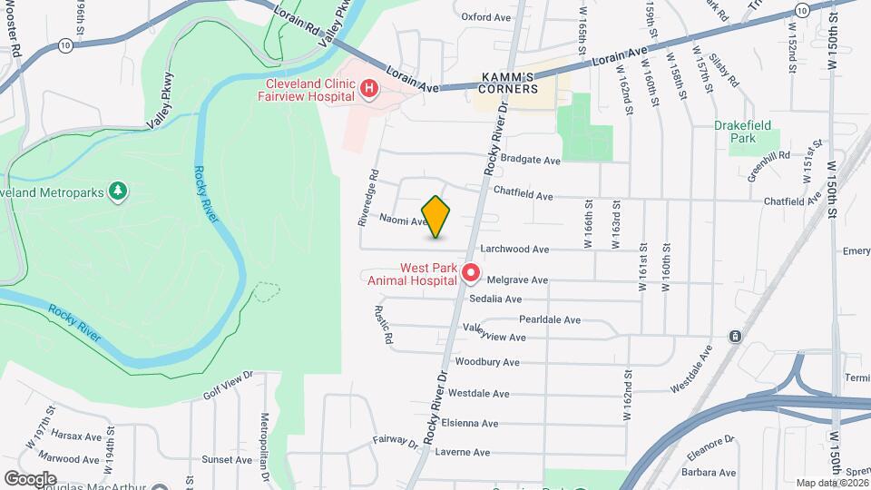 17640 Larchwood Ave Mapa y Detalles de la Ubicación