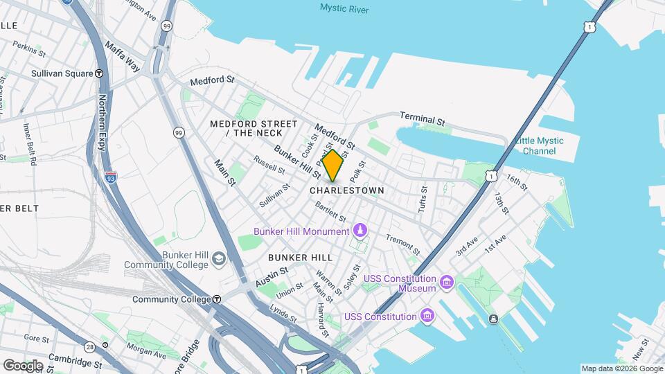 206 Bunker Hill St Map and Location Details