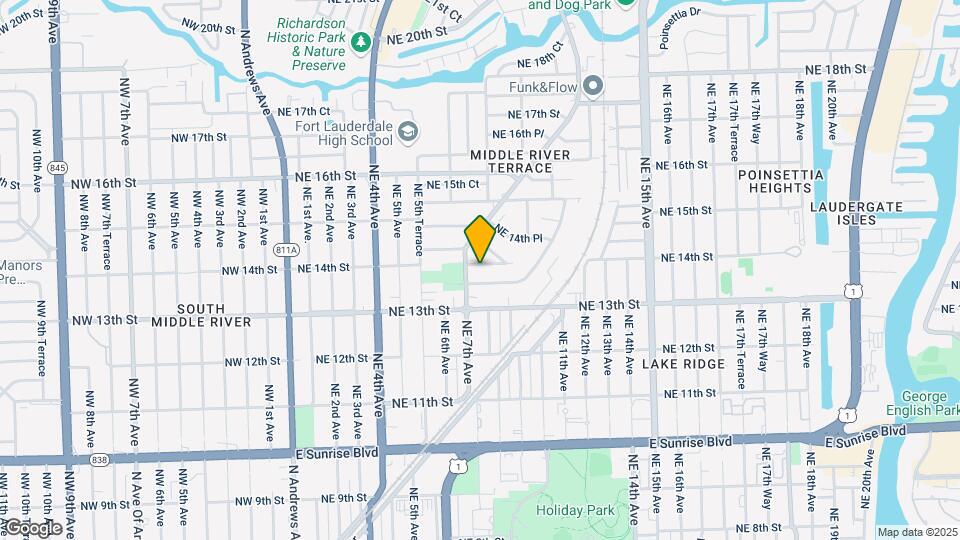 712 NE 14th St Map and Location Details