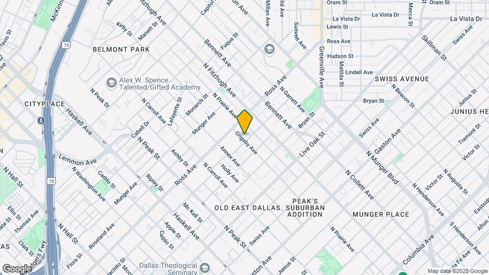 4701 San Jacinto St Map and Location Details