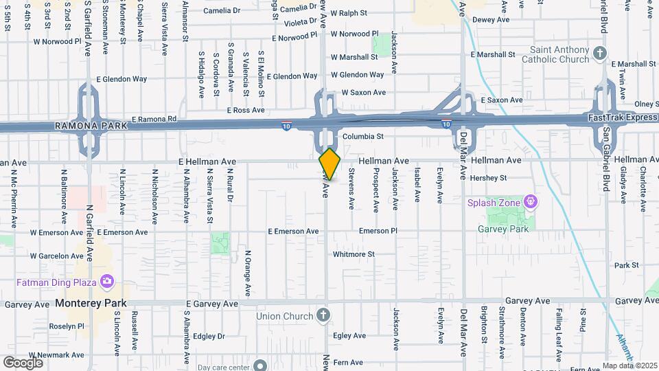 532 N New Ave Map and Location Details