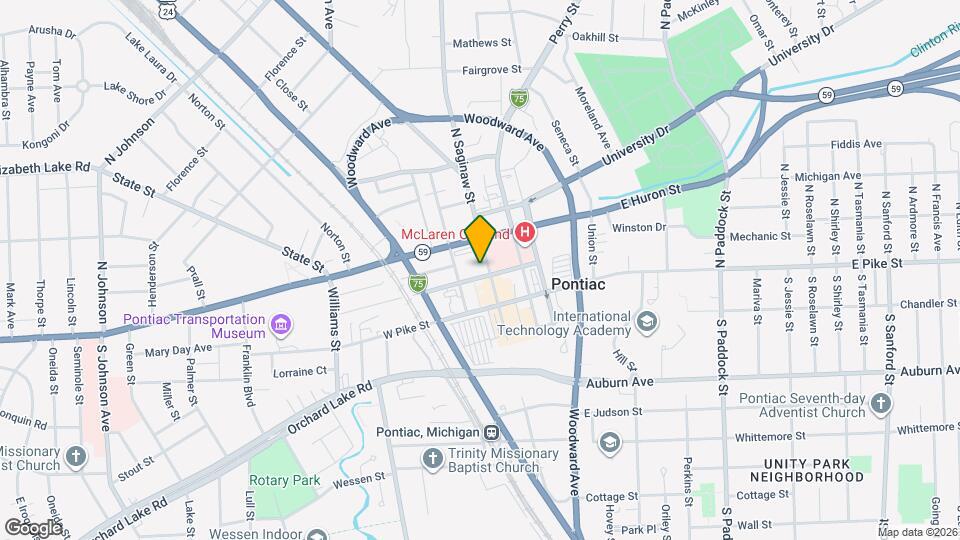 35 N Saginaw St Mapa y Detalles de la Ubicación