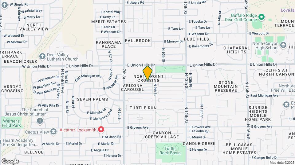 825 E Spanish Moss Ln Map and Location Details