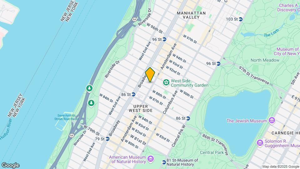 590 Amsterdam Ave Map and Location Details