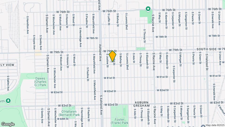 7954-7956 S Laflin St Map and Location Details