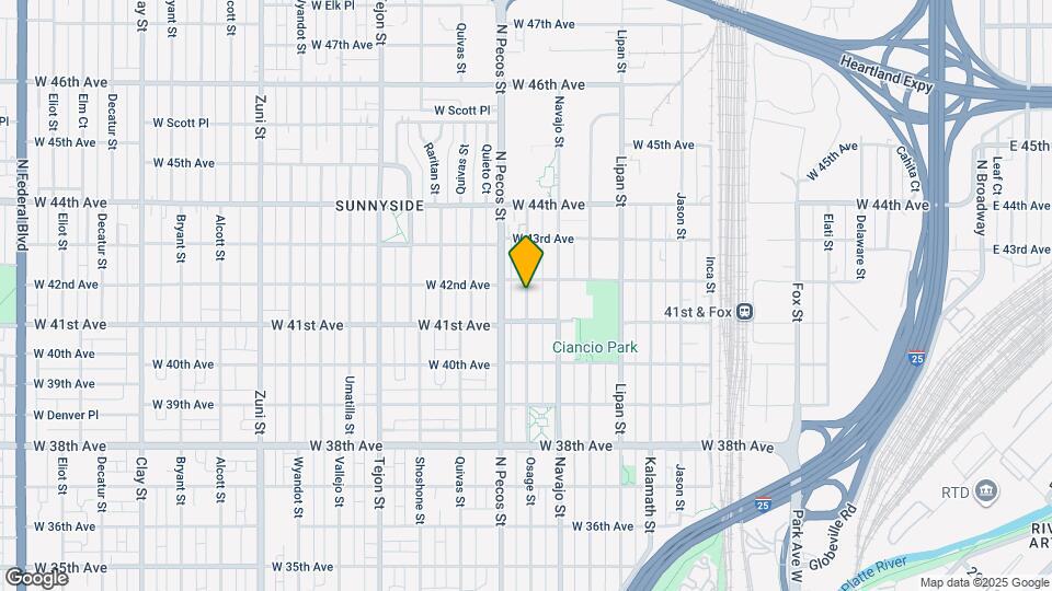 4131 Osage St Map and Location Details