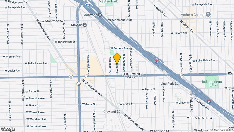 4044 N Kilbourn Ave Map and Location Details