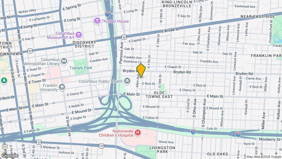 235 S Monroe Ave Mapa y Detalles de la Ubicación