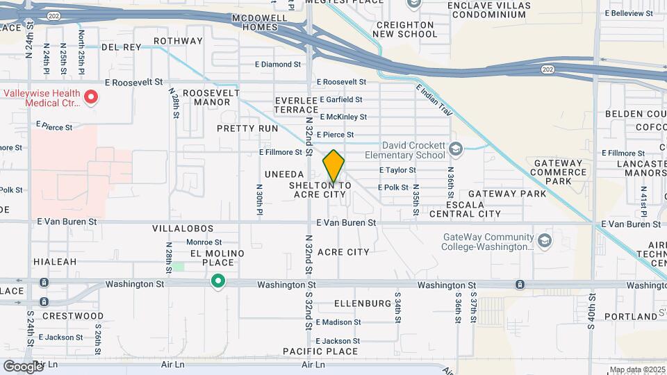 417 N 32nd Pl Map and Location Details