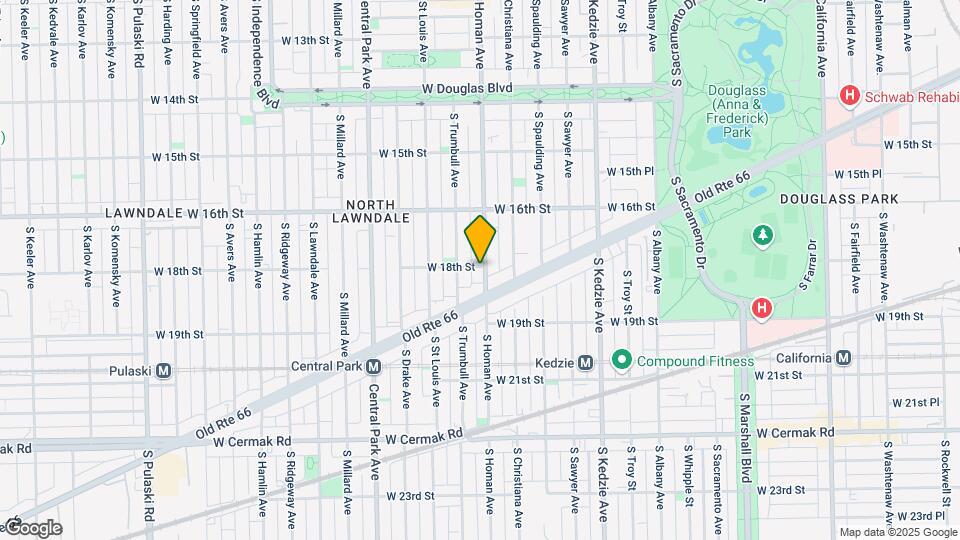 3409 W 18th St Map and Location Details