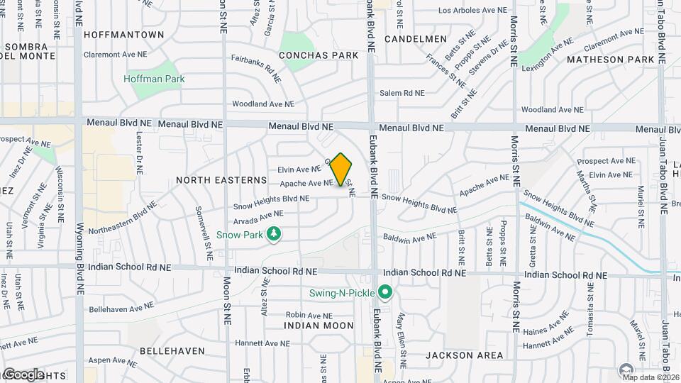 9801 Snow Heights Blvd NE Map and Location Details