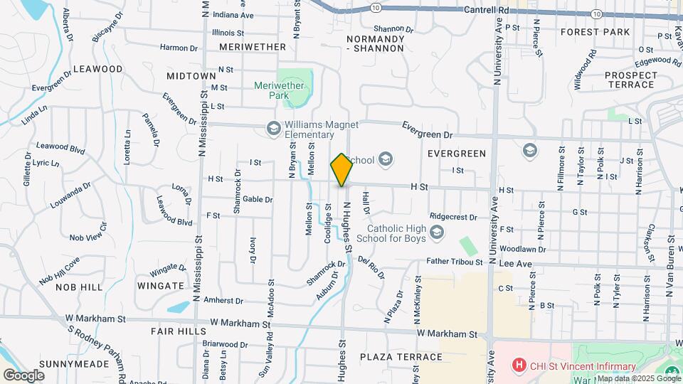 810 N Hughes St Map and Location Details
