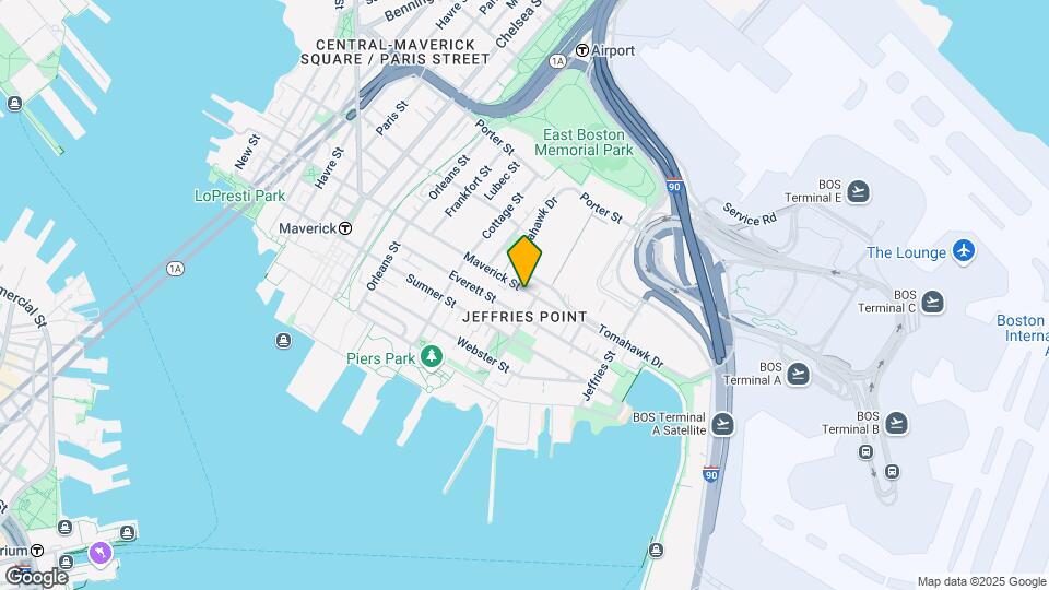 303 Maverick St, Unit 1 Map and Location Details