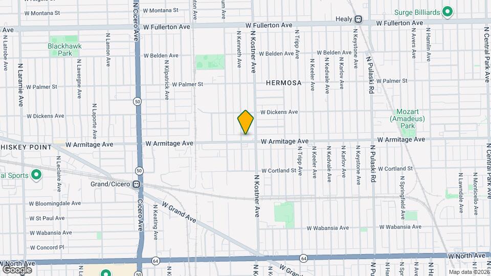 4418 W Armitage Ave Mapa y Detalles de la Ubicación