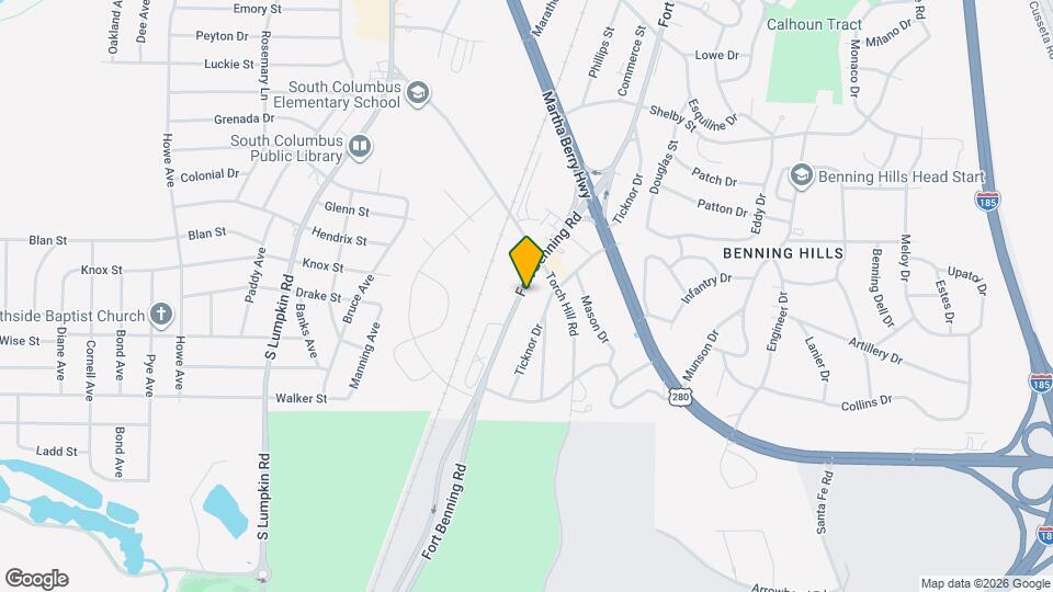2314 Fort Benning Rd Map and Location Details