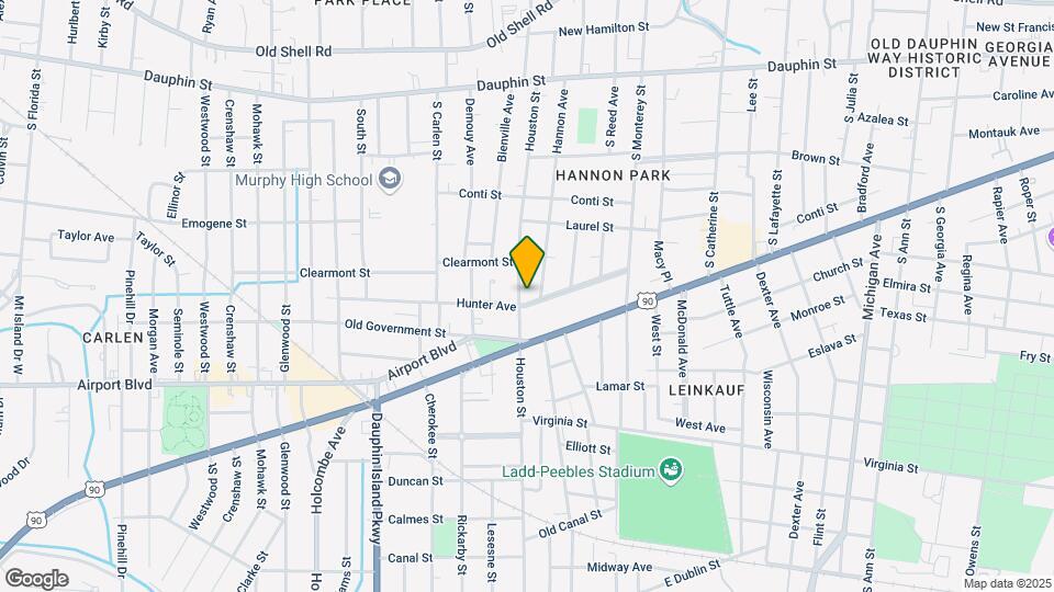 1754 Hunter Ave Map and Location Details