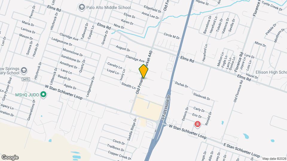 1112 Leslie Cir Map and Location Details