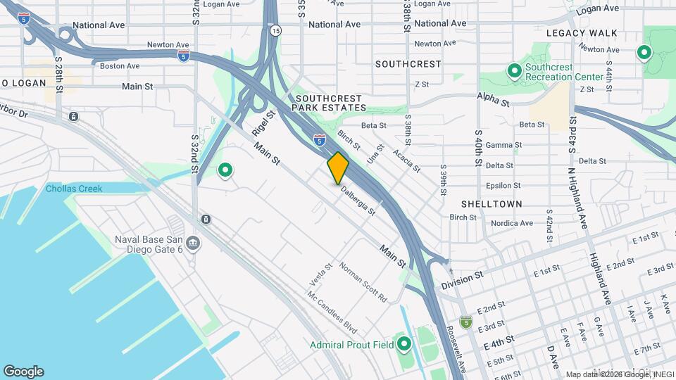 3593 Dalbergia St, Unit D Map and Location Details