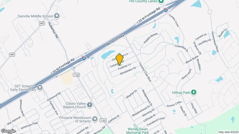 3413 Foxbriar Ln Map and Location Details