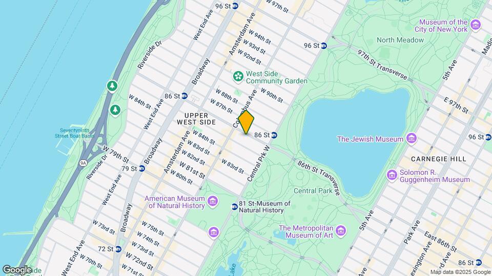 36 W 86th St Mapa y Detalles de la Ubicación